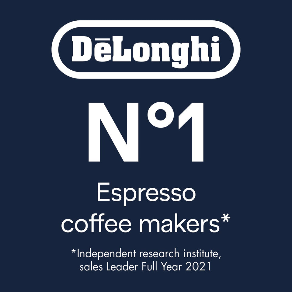 De'Longhi Magnifica ECAM222.20.B, Automatic Coffee Machine with Milk Nozzle, Bean to Cup Espresso Machine with 4 One-Touch Recipes, Soft-Touch Control Panel, 1450W, Black