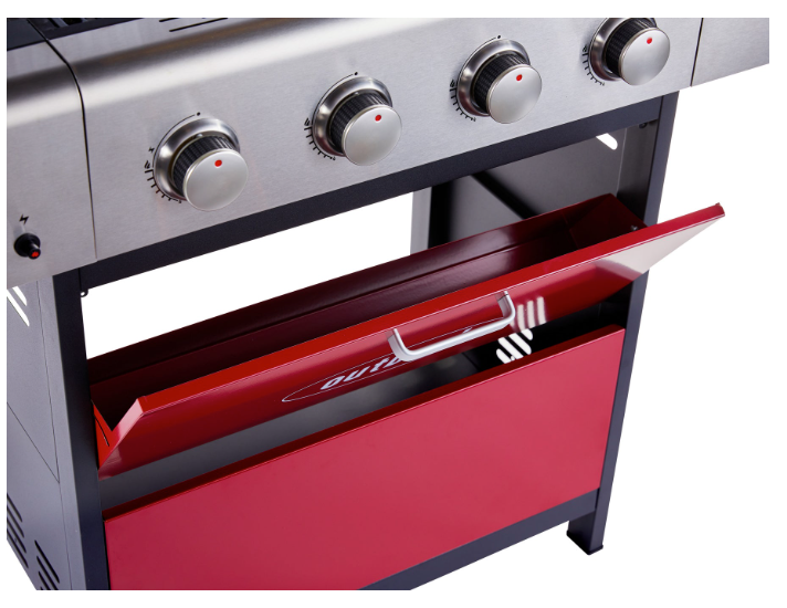 Meteor 4 Burner – Red