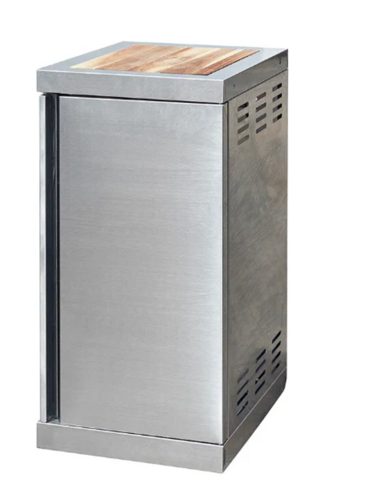 Outback Signature II 6 Burner Hybrid – Stainless Steel + Gas Bottle Cabinet